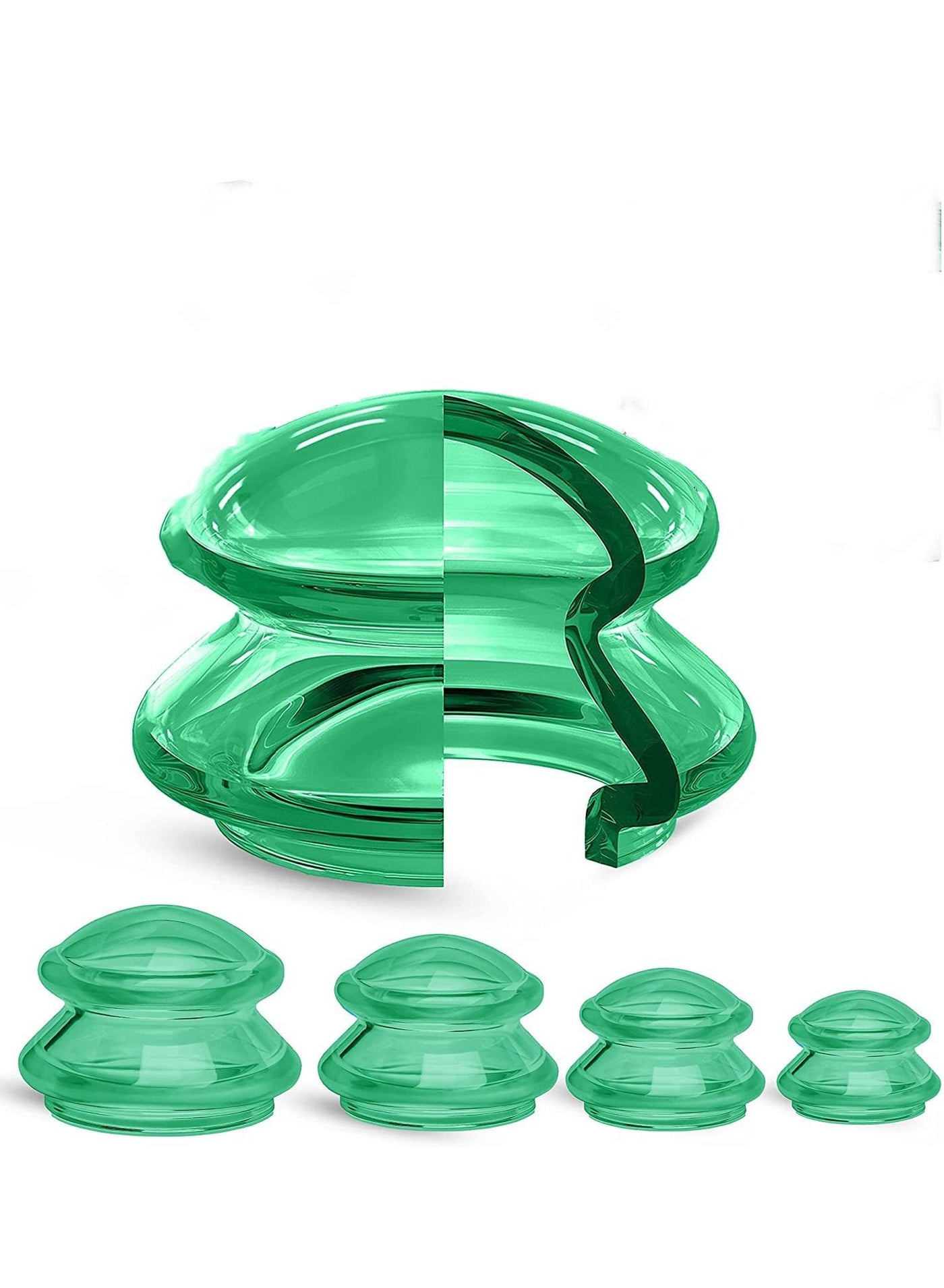 Compare Cupping Therapy Sets Silicone Professional Studio and Home Use Set, Stronger Suction Best for Myofascial Massage, Muscle, Nerve, Joint Pain Relief, Chinese at KSA Price