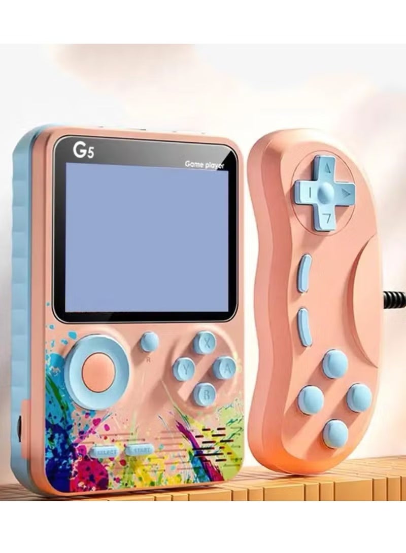 Retro Mini Handheld G5 Game Console Pink