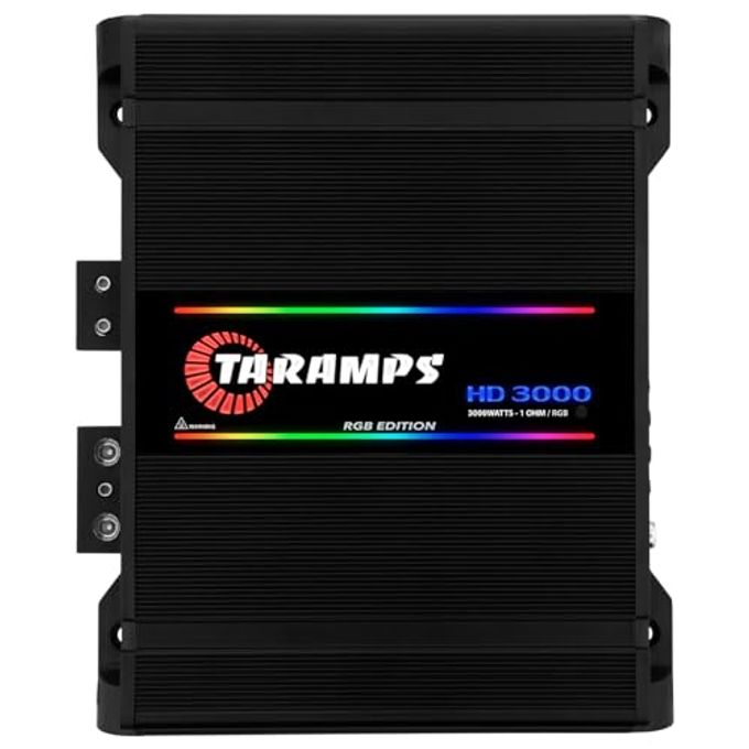 Compare Taramps Hd 3000 1 Ohm Black Rgb 1 Channel Amplifier 3000 Watts Rms Digital, 108 Rgb Effects, Crossover, LowHigh Pass, Bass Boost, Car Audio System, Monoblock Full Range, Led Monitor Indicator, Hd 3K at KSA Price