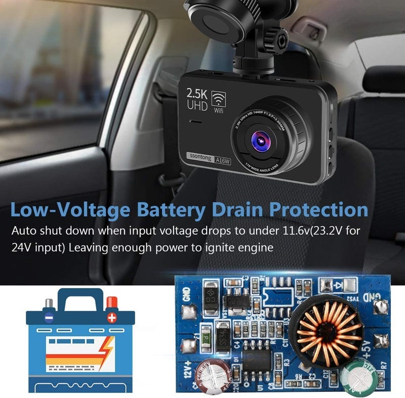 Compare Upgraded Dash Cam Hardwire Kit, TypeC USB Hard Wire Kit 12V24V to 5V Hardwire Kit with Low Voltage Protection 13ft Dash Cam Charger Power Cord for Dashcam GPS Power Supply Radar Detectors and More at KSA Price