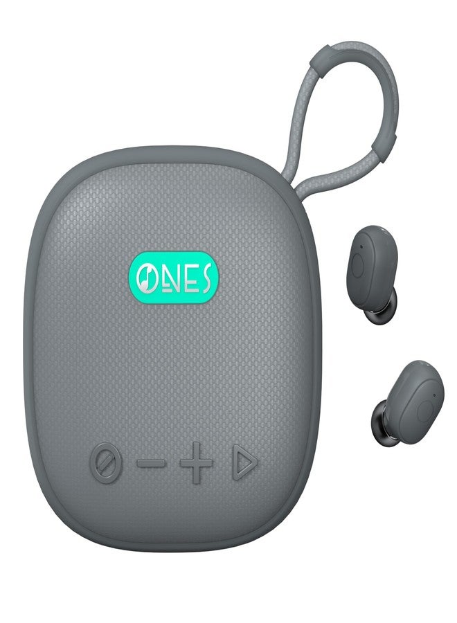 Compare ONES MusPlay Wireless Speaker with Earbuds 2in1, HiRes Audio, Smart  BluetoothFM RadioAUX  MP3   GameMusic Mode   24 Hrs Speaker  60 Hrs Earbud UltraLong Playback  Portable Compact at KSA Price