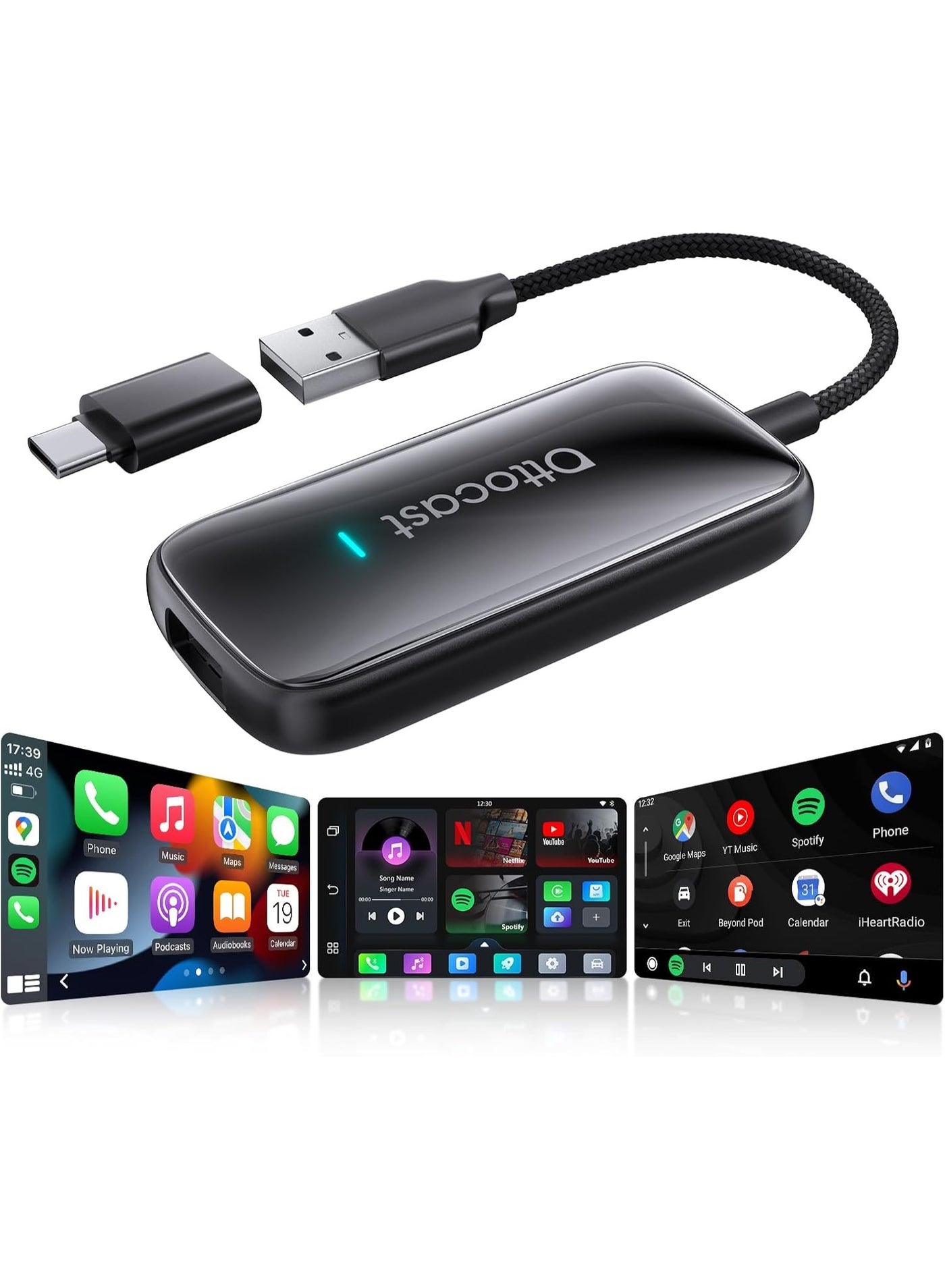 Wireless CarPlay Adapter & Android Auto Adapter,…