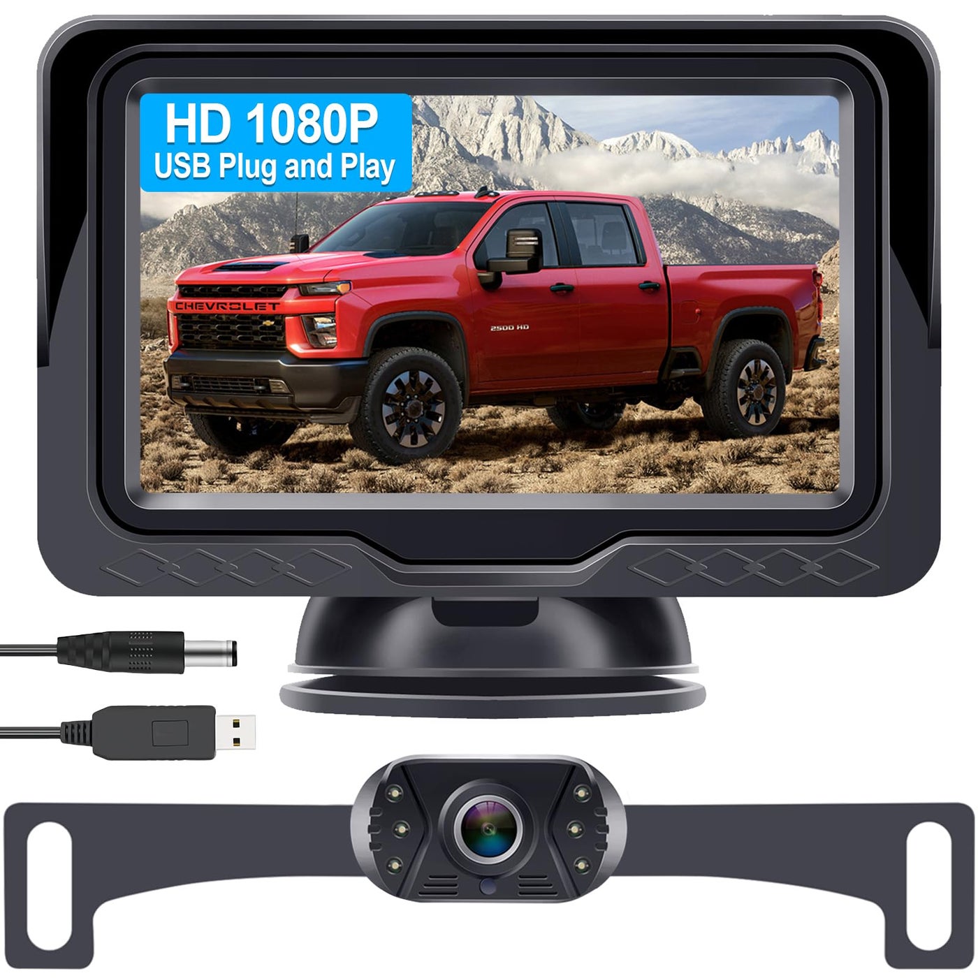 Backup Camera Ease Install for Car - USB…