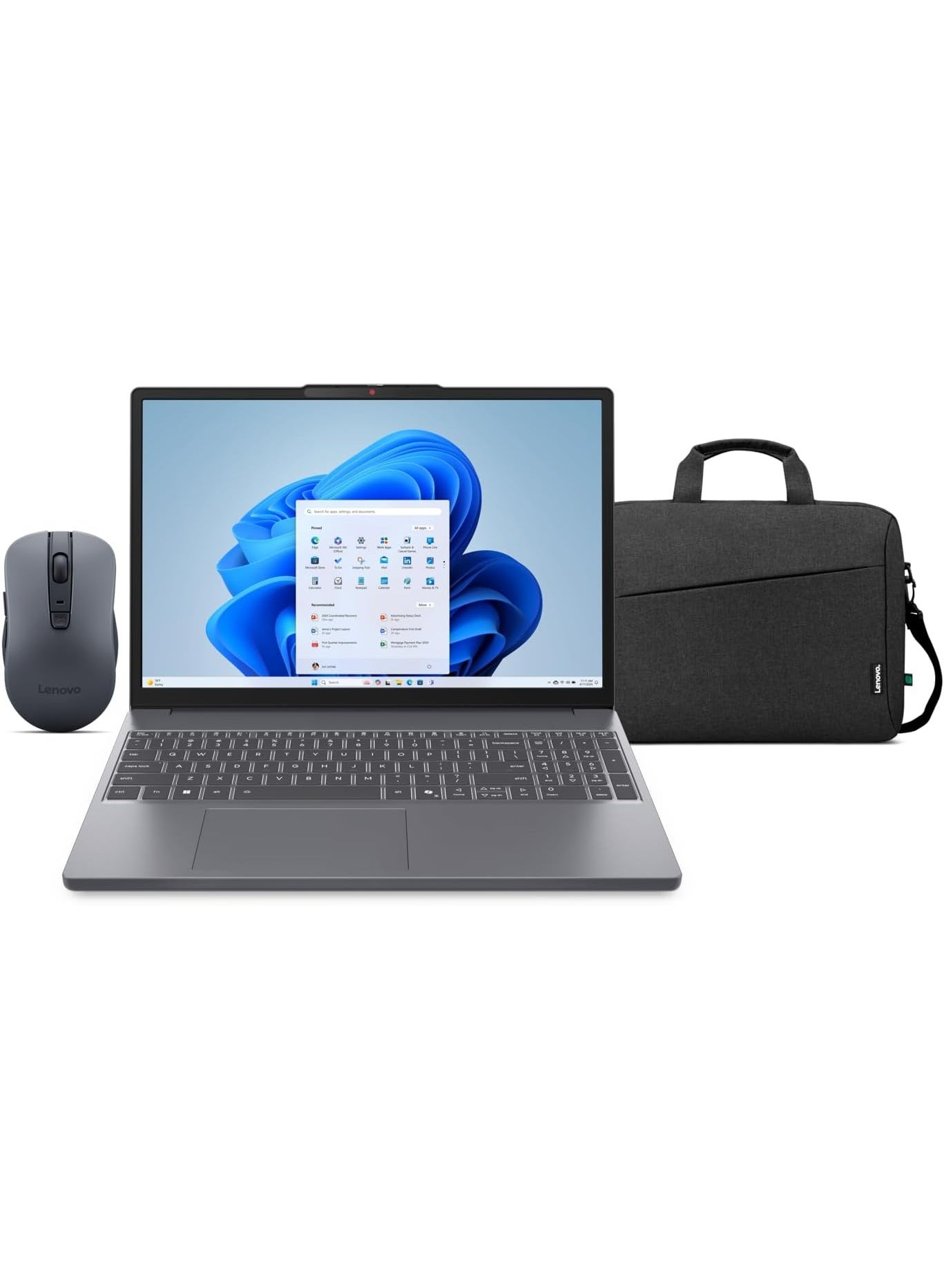 Compare Laptop Lenovo IdeaPad Slim 3 15IRH10, Intel Core i7‑13620H, 16GB DDR5 RAM, 512GB SSD, 15.3‑inch WUXGA, DOS, Luna Grey with Bag + Mouse grey at KSA Price