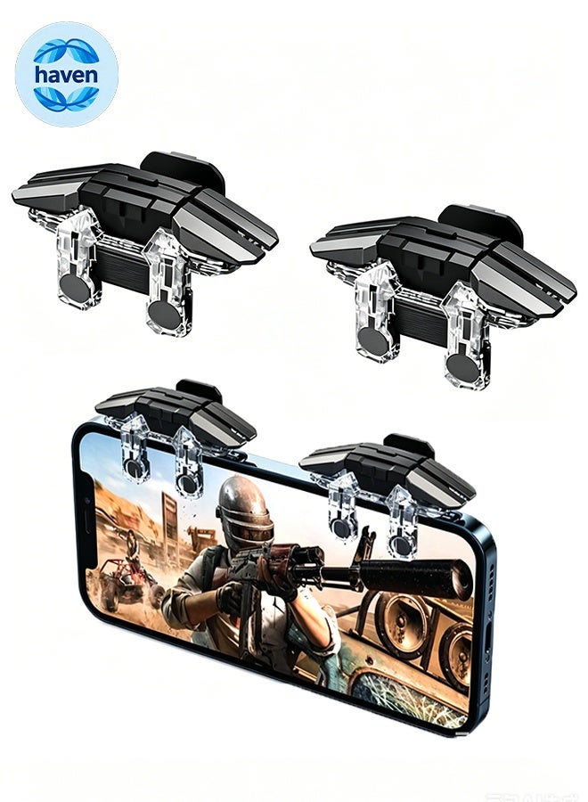 Mobile Game Controller, PUBG Accessories 6 Finger…