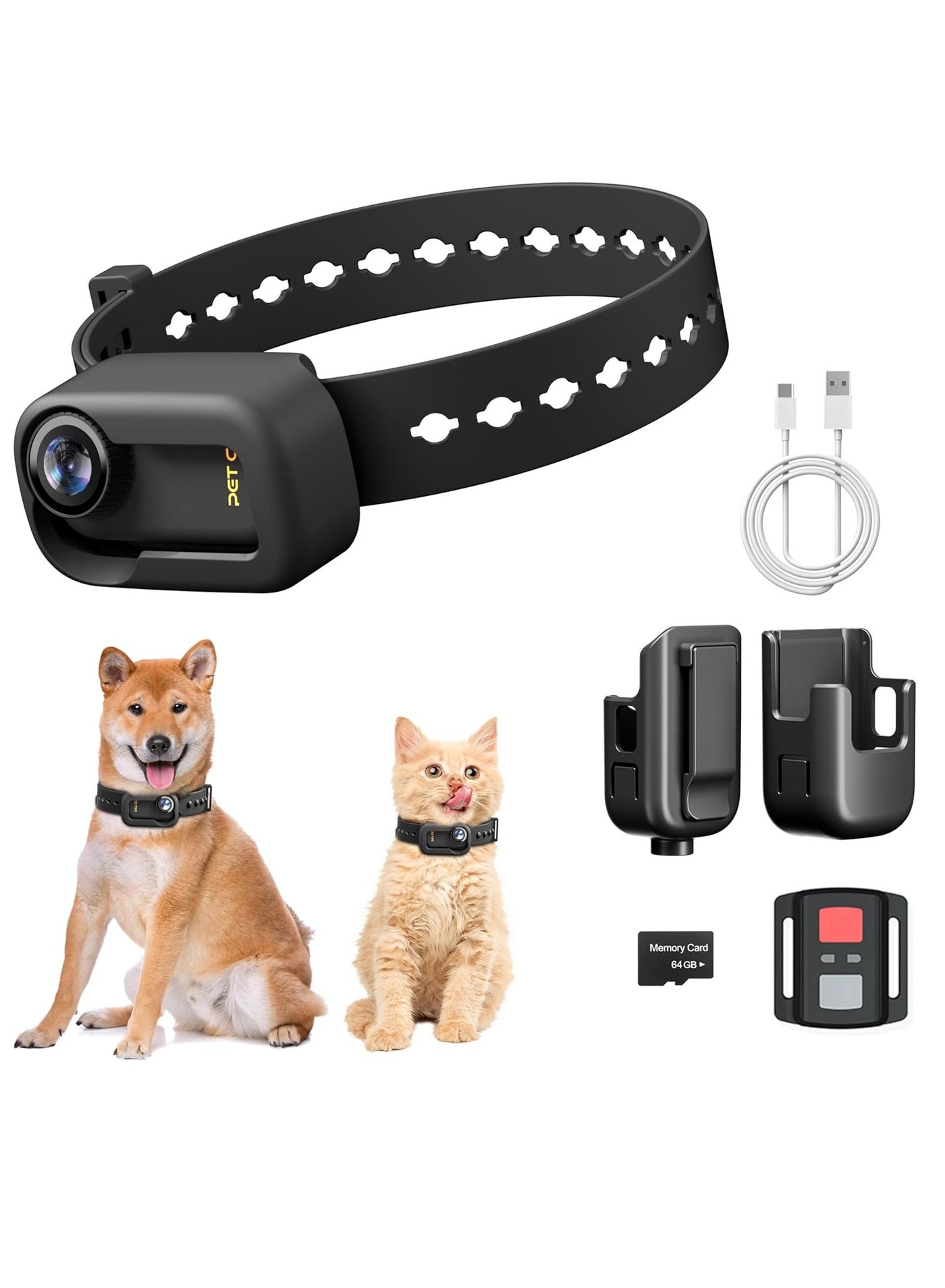 4K HD Pet Collar Camera with WiF Mini…