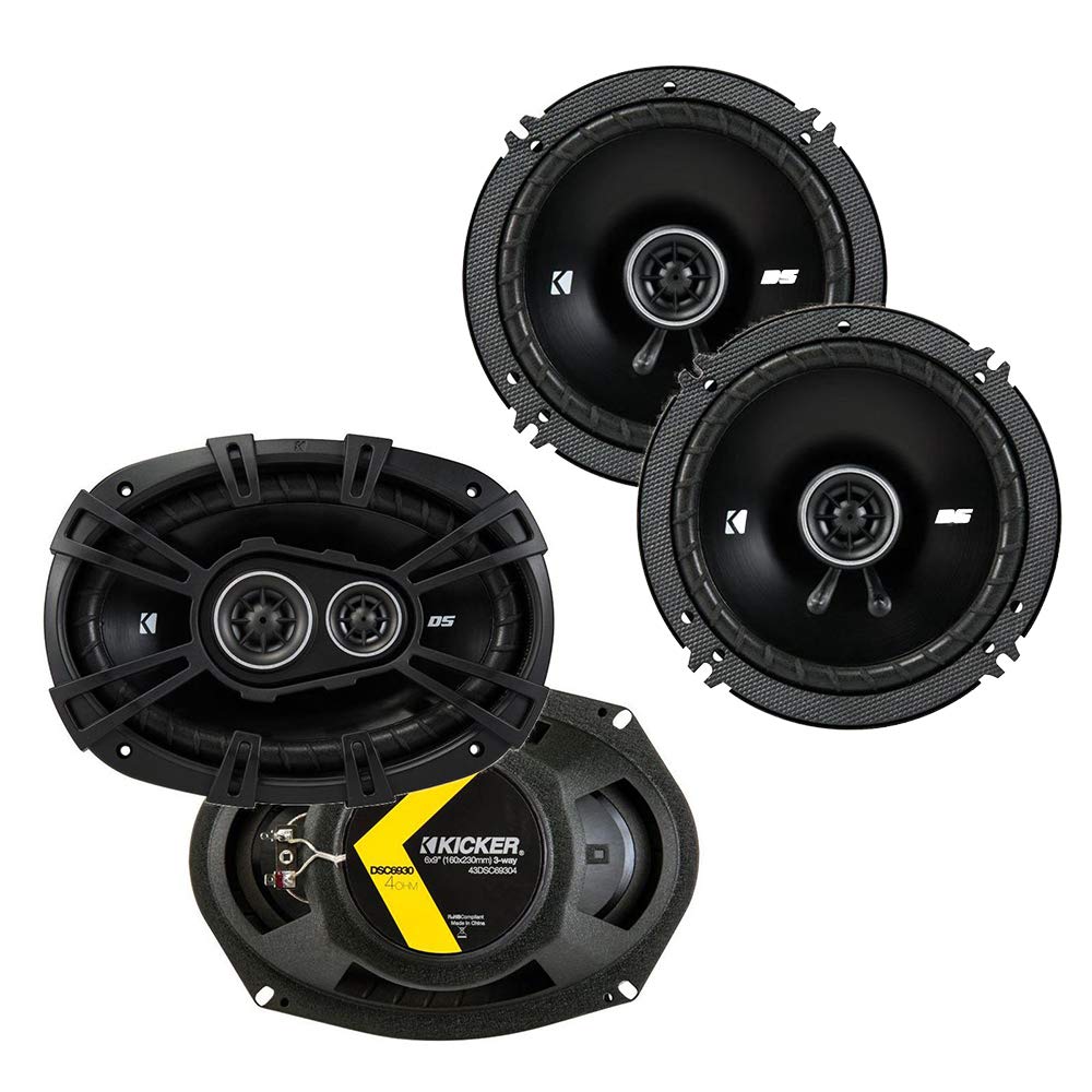 Compare KICKER Speaker Package of 2 Items DS Series Two 6x9 Coaxial Speakers 4Ohm Two 65 Coaxial Speakers 4Ohm 1x 43DSC69304 1x 43DSC6504 at KSA Price