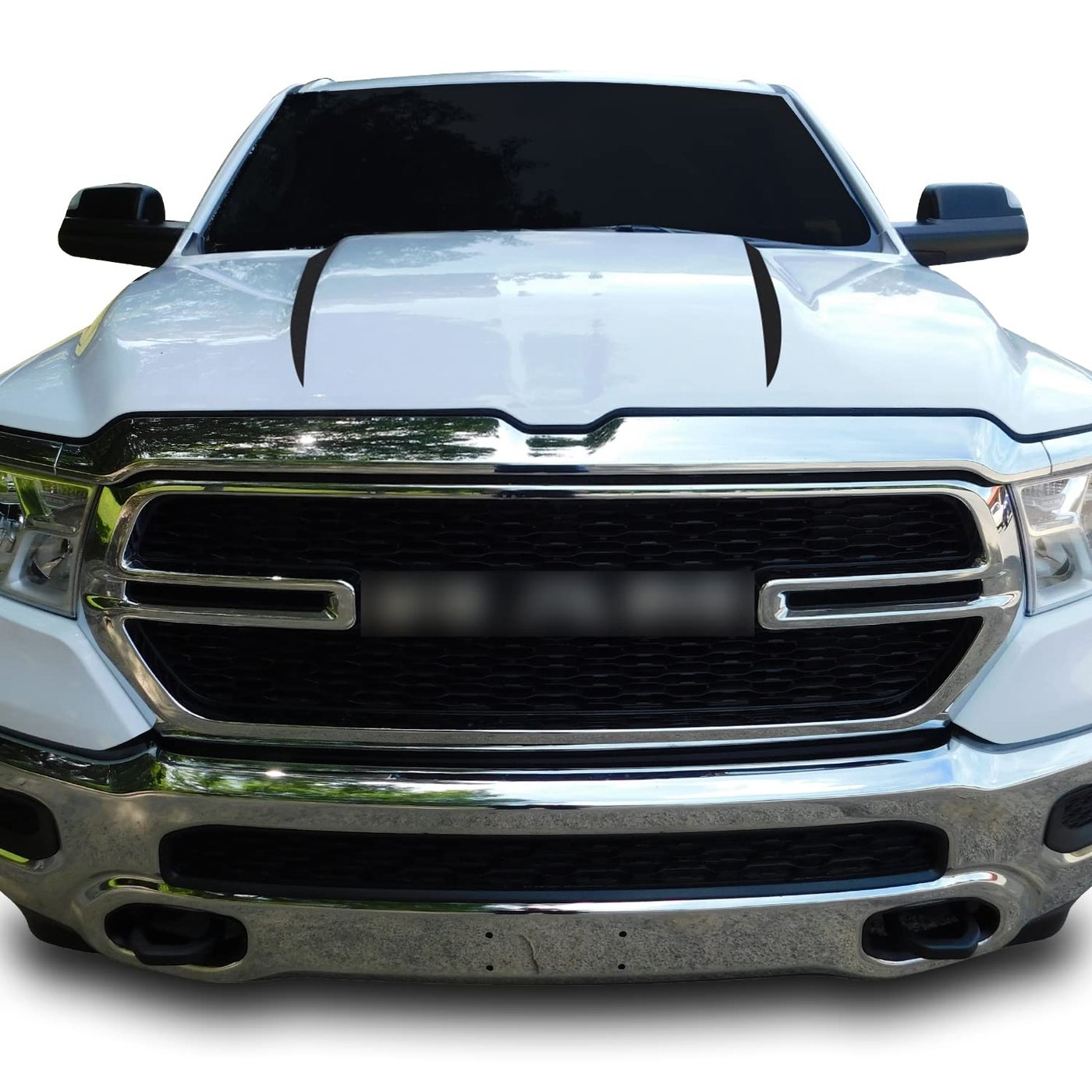 Compare Hood Spears Graphic Overlay Accent Vinyl Decal Wrap Compatible with Ram 1500 2019 2020  Matte Black at KSA Price