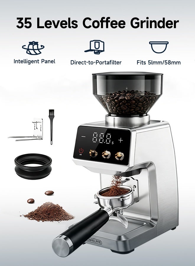 CAFELFFE Stainless Steel Coffee Grinder – 51mm/58mm…