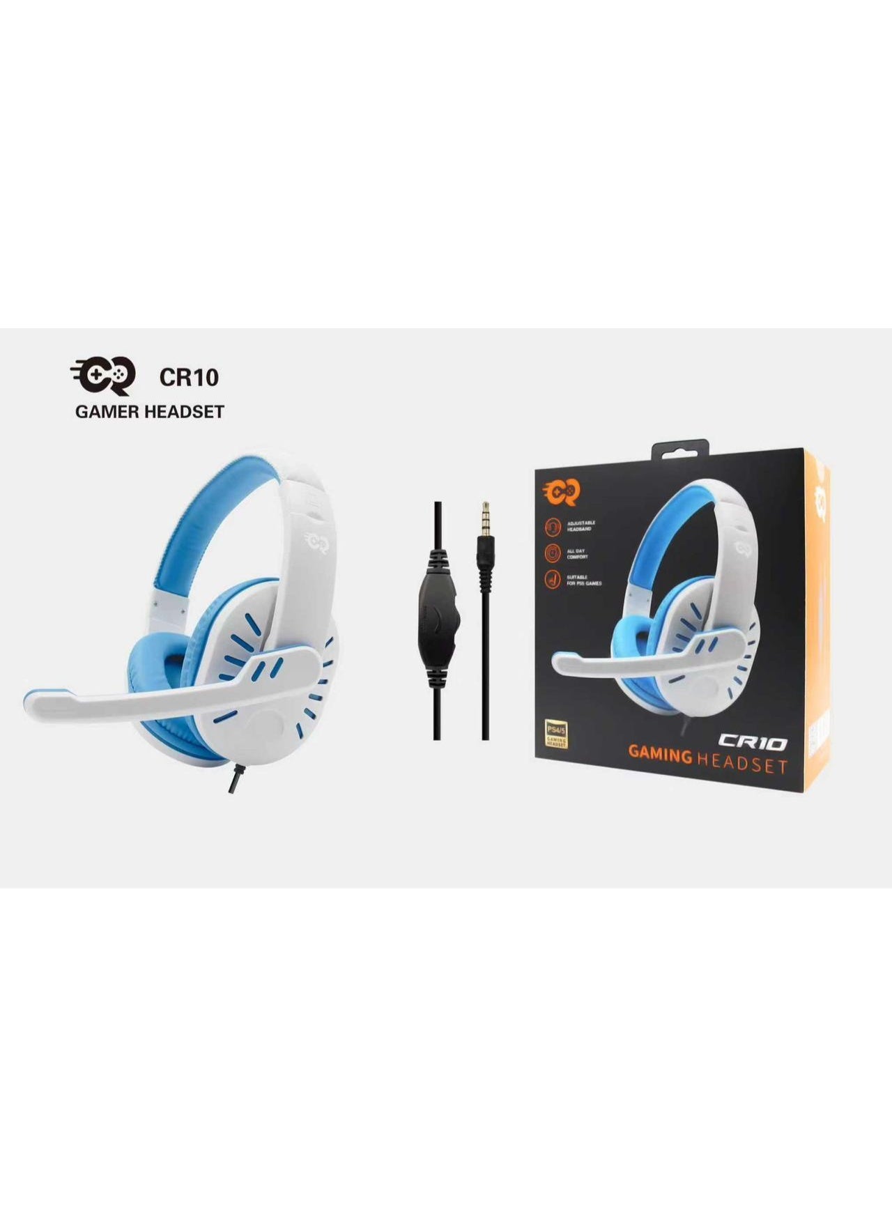 Compare CR10 Wired Gaming Headset for PS4 & PS5 White at KSA Price