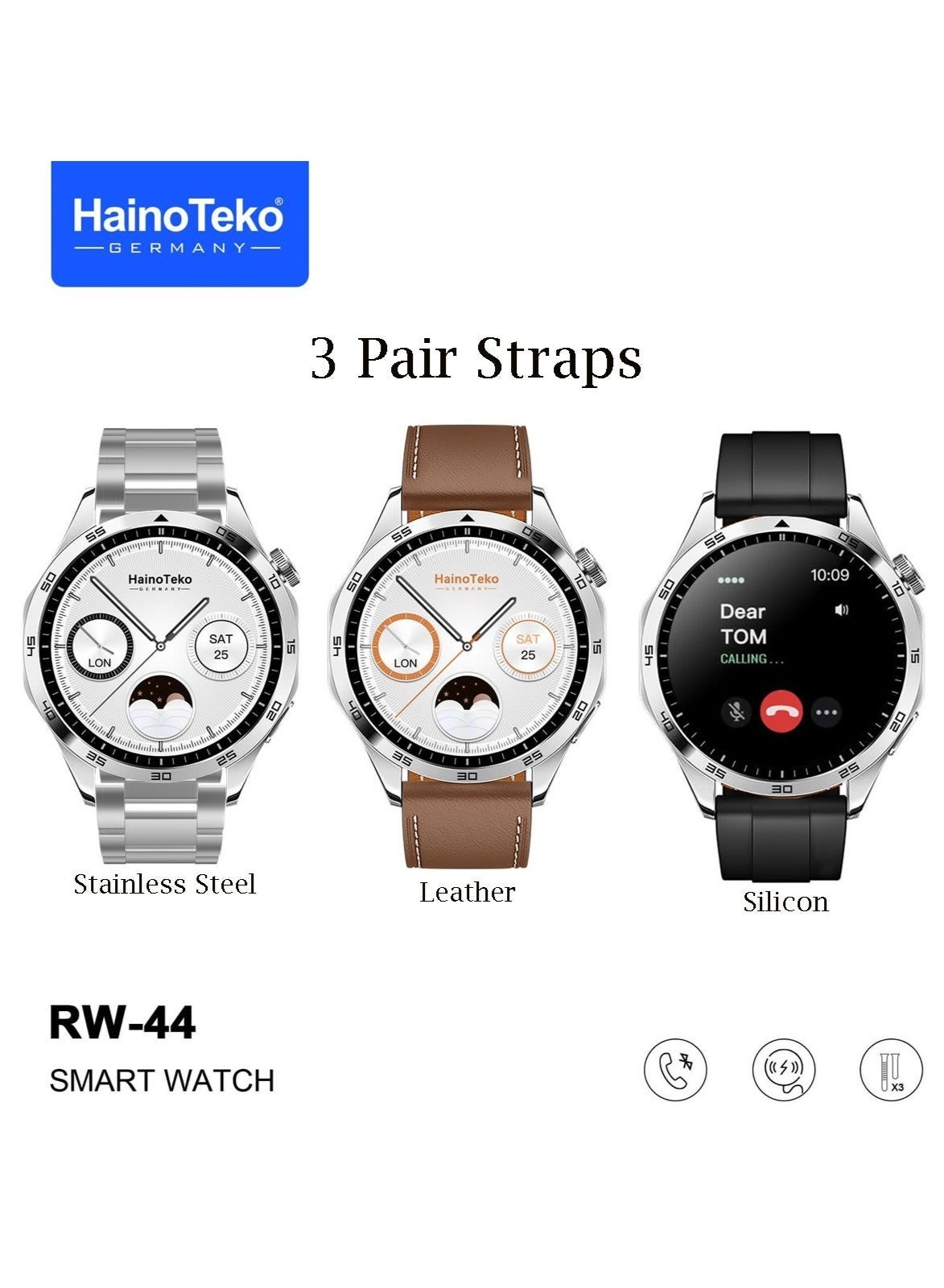 Haino Teko Germany RW44 Round Screen AMOLED Display…