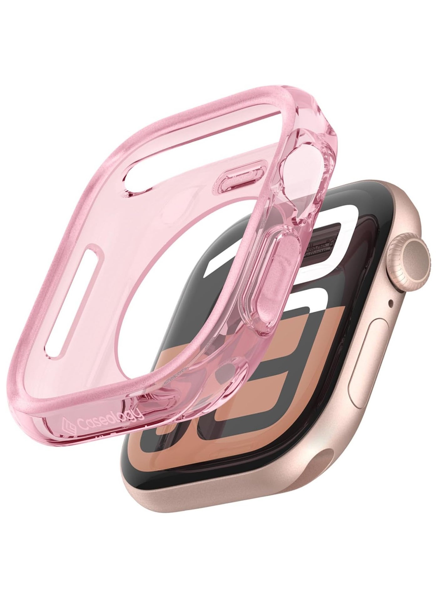 Compare Capella for Apple Watch Series 10 46mm Case Cover 2024  Clear Pink at KSA Price