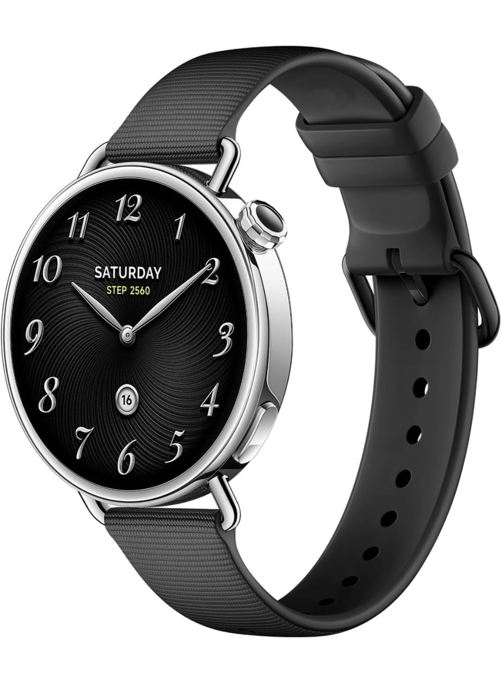 Compare Mii SmartWatch S4 41mm, ultralightweight 32g body, Menstrual Cycle Prediction, 150+ sports modes, Safety Guardian Features, HyperOS 3, Fluororubber Strap Black at KSA Price