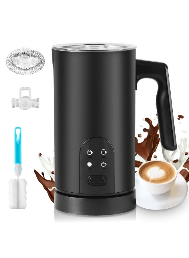 Electric Milk Frother, 4-in-1 Electric Milk Steamer,…