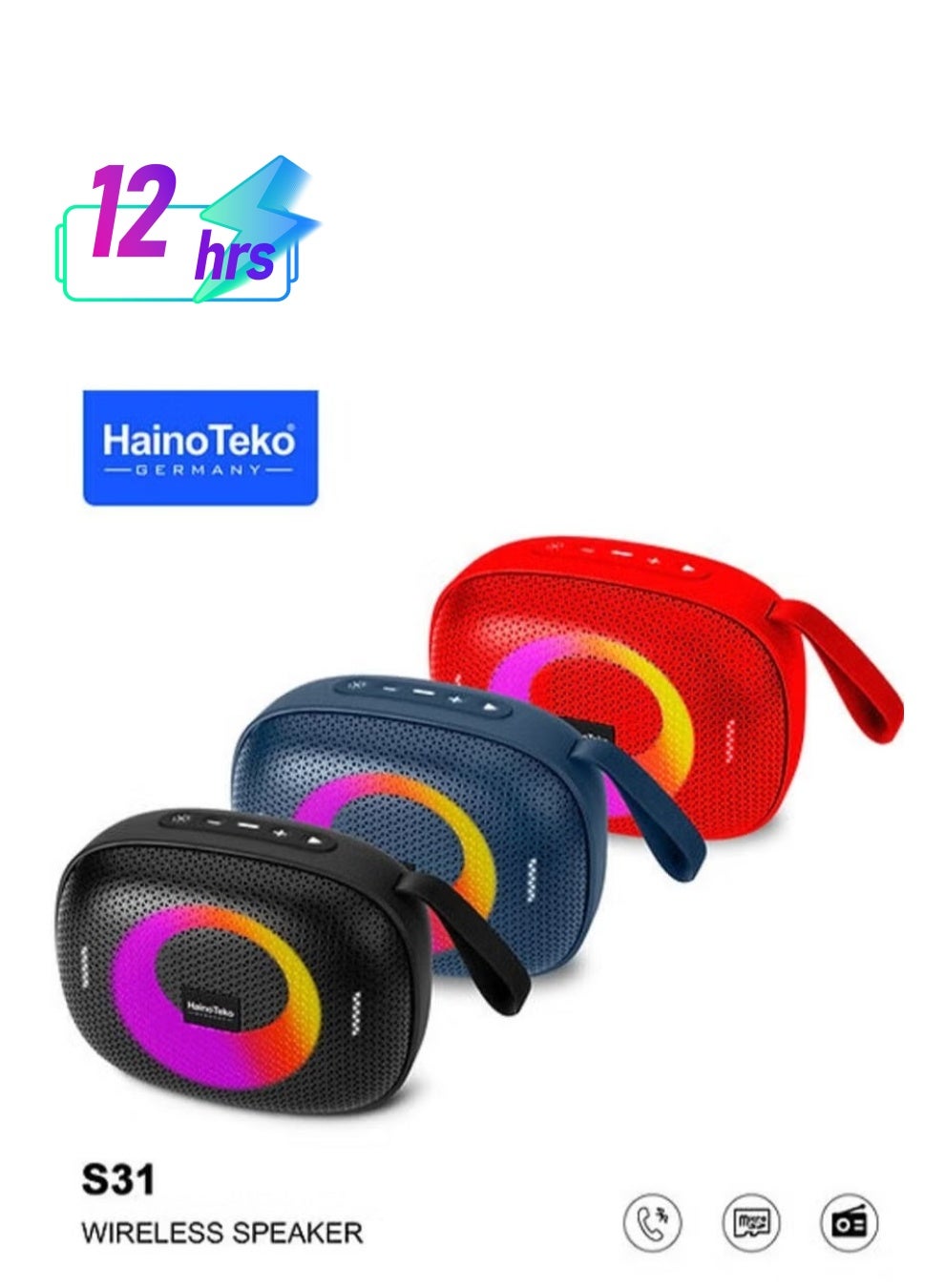 S31 Portable Wireless Bluetooth Speaker – Compact,…