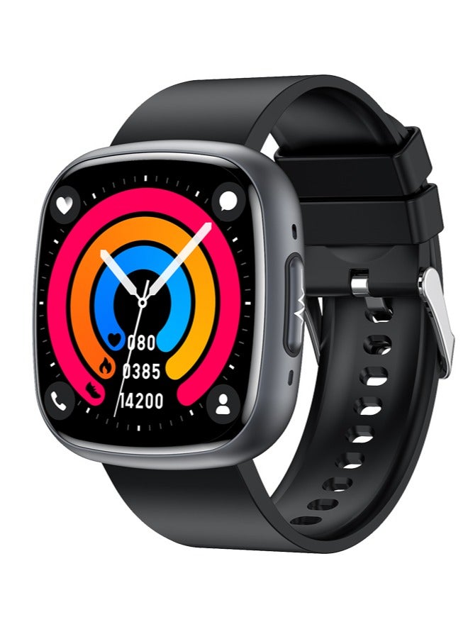 Compare Mens And Womens Watches Smartwatches Sports Watches Multiple Sports Modes Bluetooth Calling Health Monitoring IP68 Waterproof UltraLong Battery Life ET593 Black at KSA Price