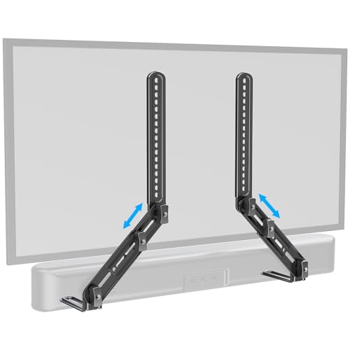 Compare ELIVED Soundbar Mount, Sound Bar TV Bracket, for Mounting Above or Under TV, Fits Most Sound Bars Up to 15 Lbs, ToolFree Knob Adjustable, for 2390 tvs with Detachable Extension Arms and LBrackets at KSA Price