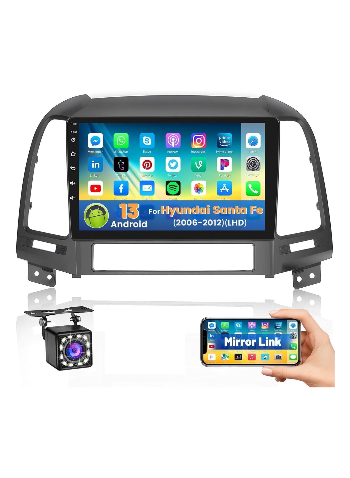 Android Car Stereo for Hyundai Santa Fe 2006…