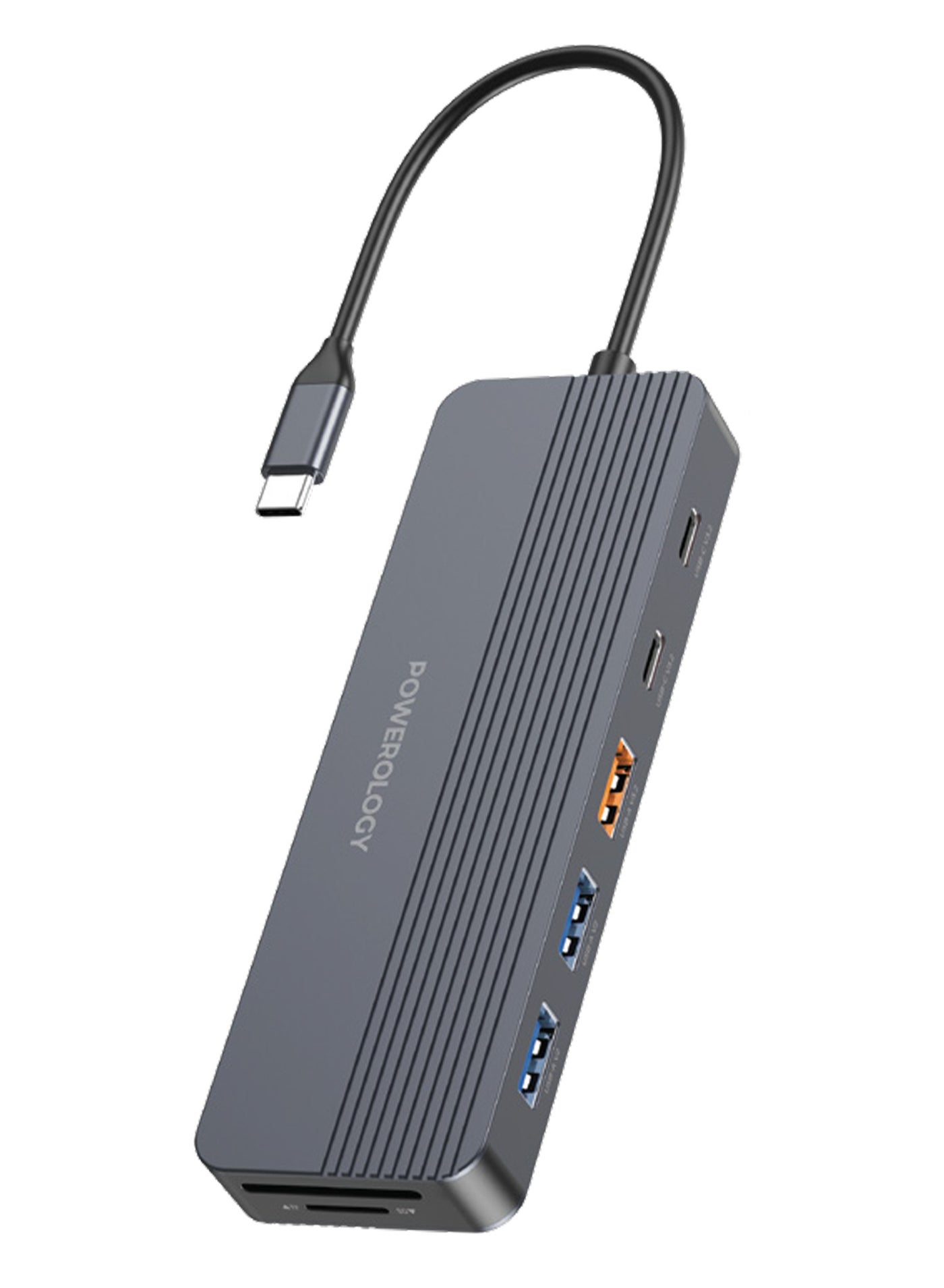Compare 12in1 USBC Hub PD 100W  Adapter with 4K HDMI DisplayPort  LAN, Ethernet, SDTF Card Reader, 3× USBA, 2× USBC, 3.5mm Audio Jack, for MacBook, Laptop, Surface  Grey at KSA Price