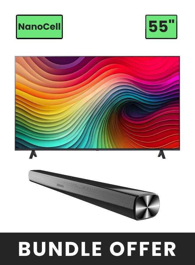 55-Inch NanoCell 4K Smart TV with alpha 5…