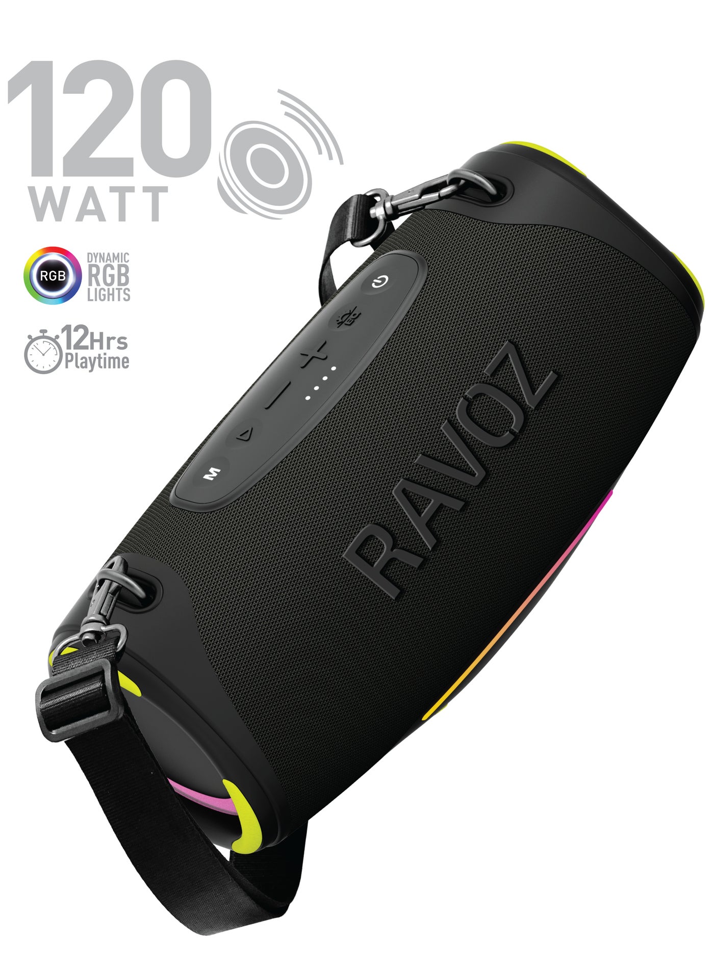 Ravoz BeatBox 120W Portable Bluetooth speaker with…
