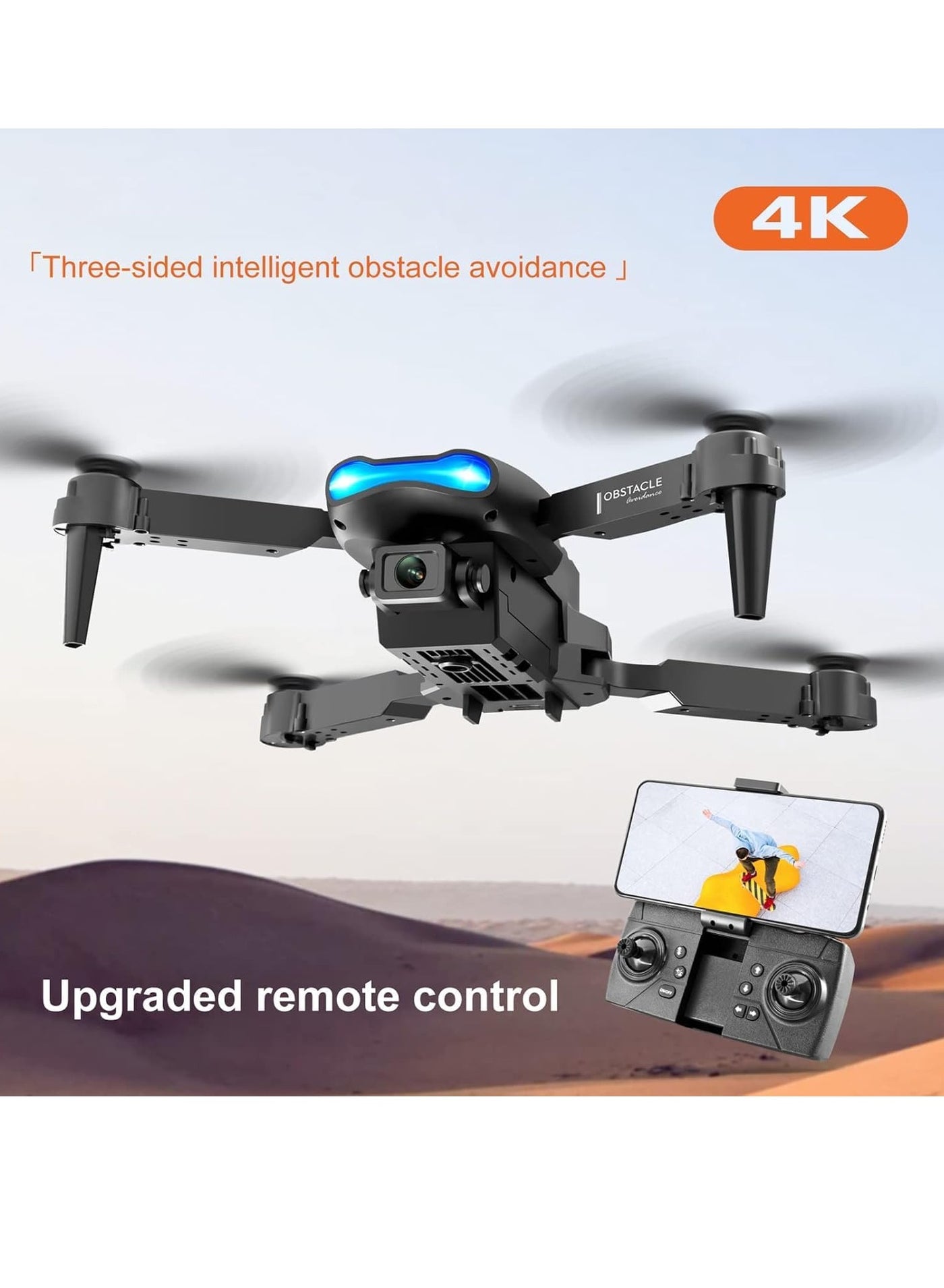 E99 Drone with Dual Camera Drone For Adult Folding…
