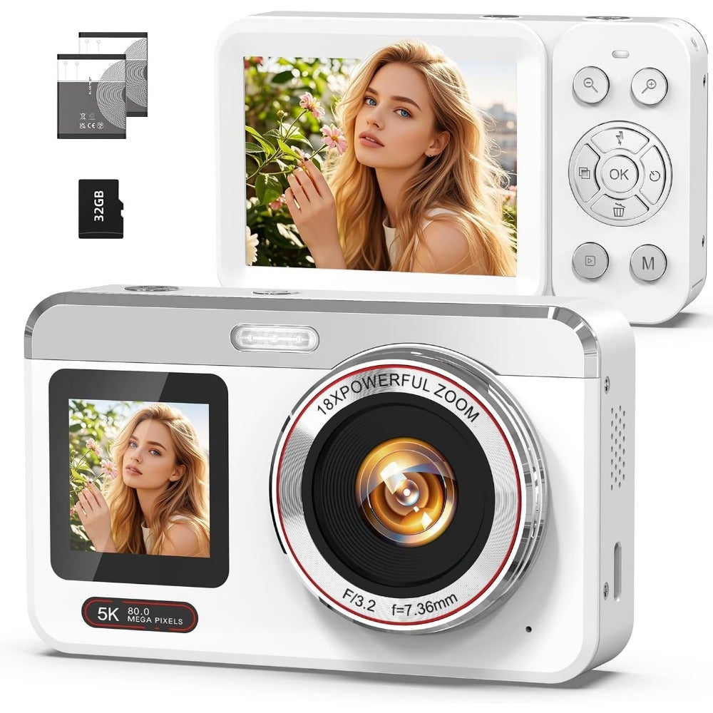 Digital Camera, 5K Vlogging Camera for Photography,…