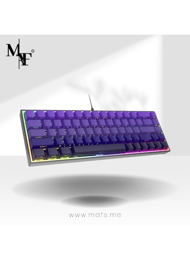 Compare 60% Gaming Mechanical Keyboard,Ultra Compact Mini 68 Key with Red Switches Wired Keyboard,AntiGhosting Keys, for Windows Laptops and PC Gamers at KSA Price