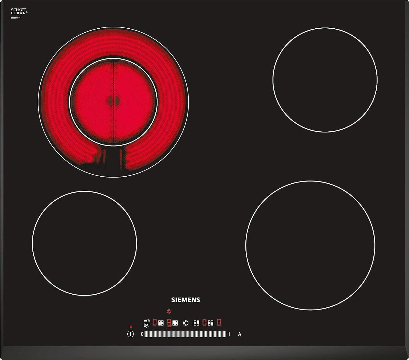 Compare Siemens 60 cm Built In Electric Hob, Made In Germany, , Black, ET651NF17Q ET651NF17Q BlackRed at KSA Price