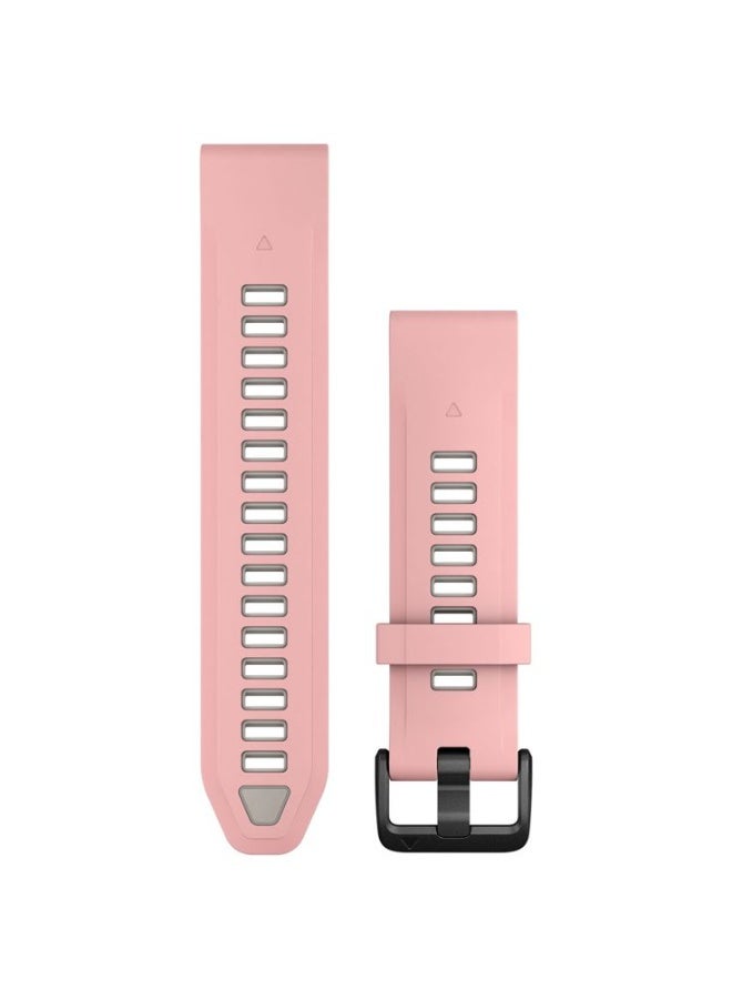 Compare QuickFit, 20mm Dust Rose Pink Silicone Band at KSA Price