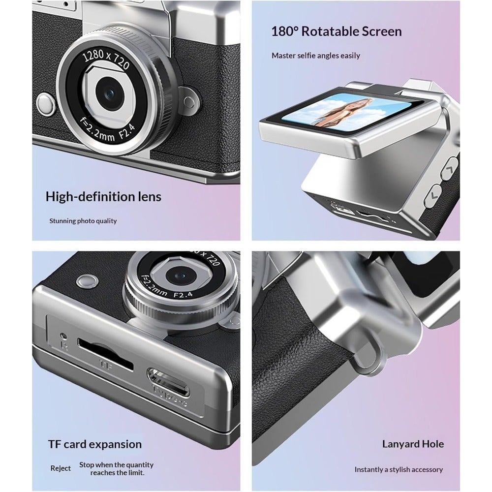 Mini Digital Camera, Camera, 1080P HD Tiny Retro…