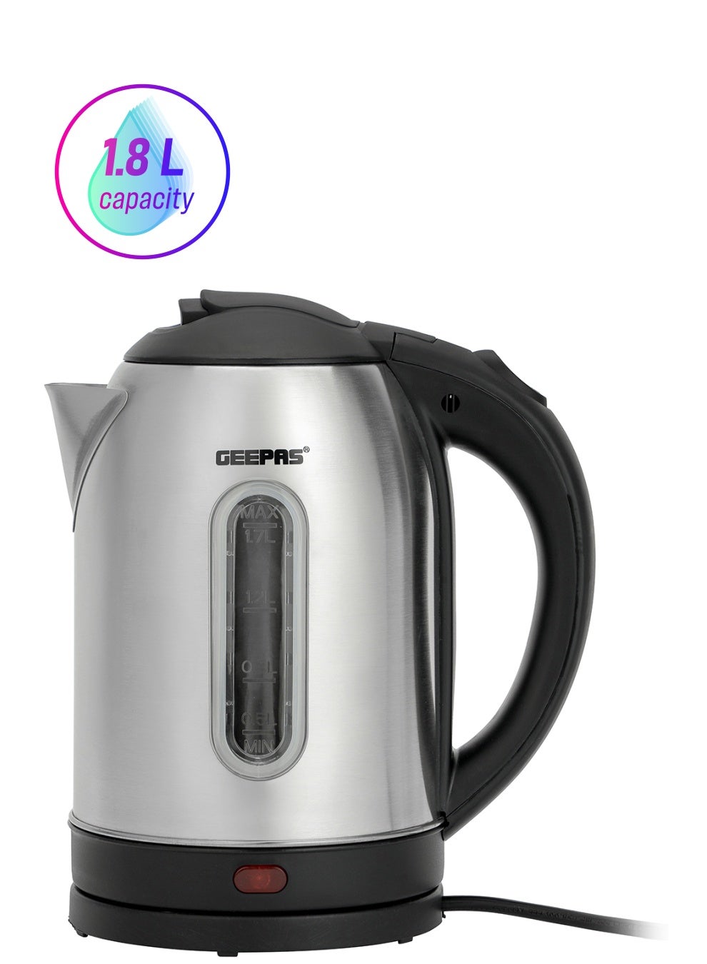 Compare Portable Electric Kettle 1.8L 1.8 L GK6123 SilverBlack at KSA Price