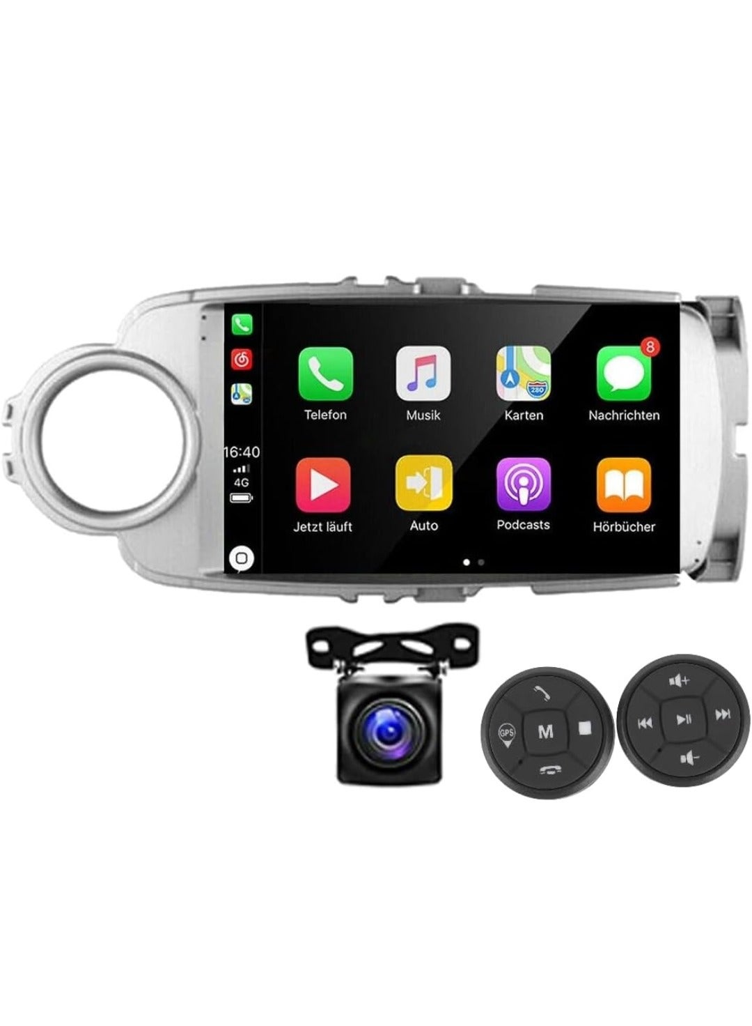 Compare Android Car Stereo For Toyota Yaris 20122014 Apple Carplay Android Auto Wireless Camera Included Wireless Steering wheel button Included Bluetooth USB Video Audio Playback Full HD IPS Screen at KSA Price