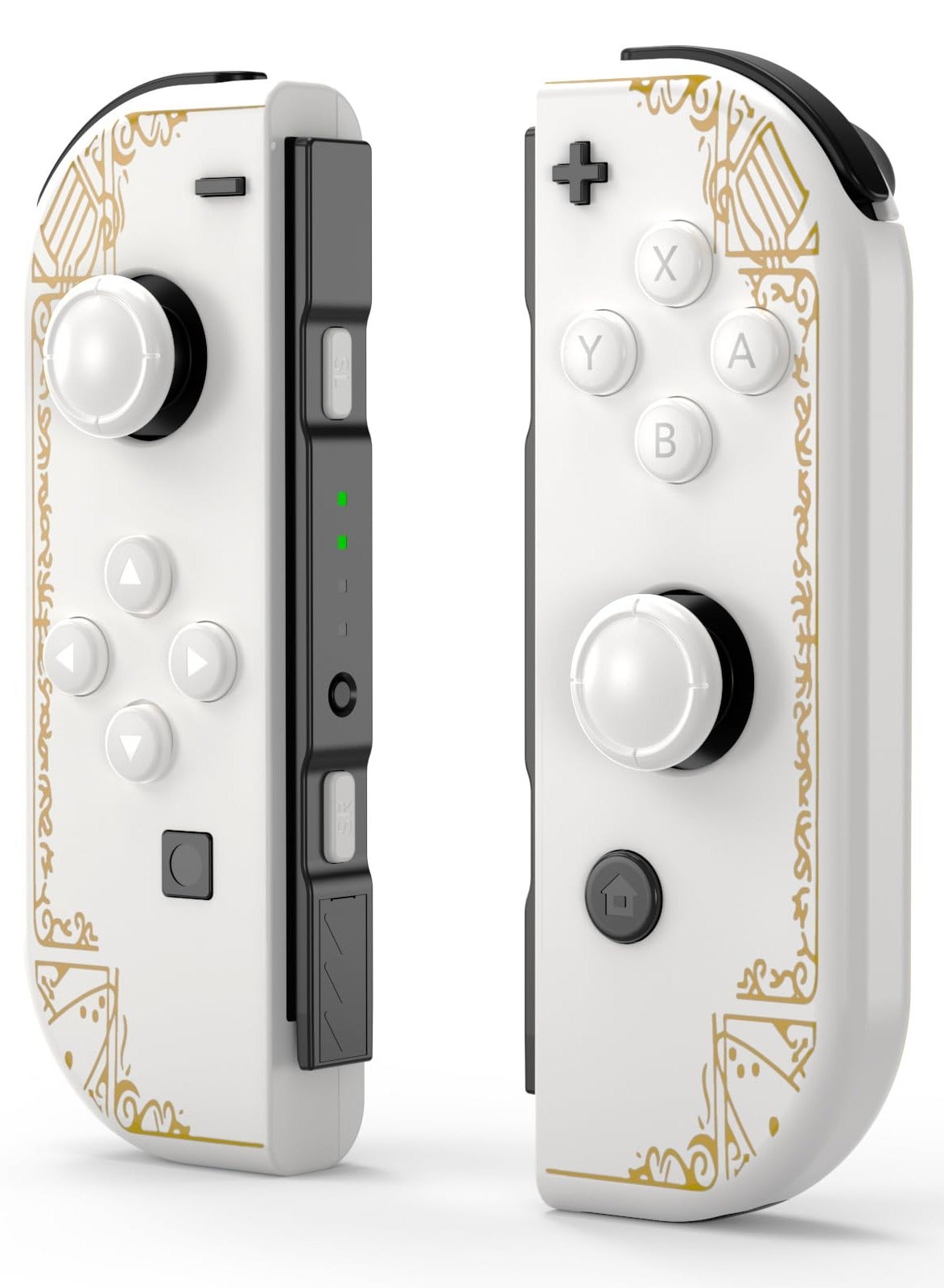 Compare Joy Cons Wireless Controller for Nintendo Switch, LR Controllers Replacement Compatible with Nintendo SwitchLiteOLED, Joystick with WakeupScreenshotDual Vibration White at KSA Price