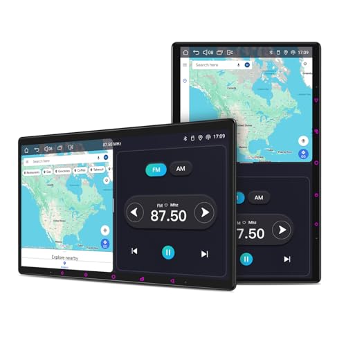JOYING Double Din Car Stereo Manual Rotation…
