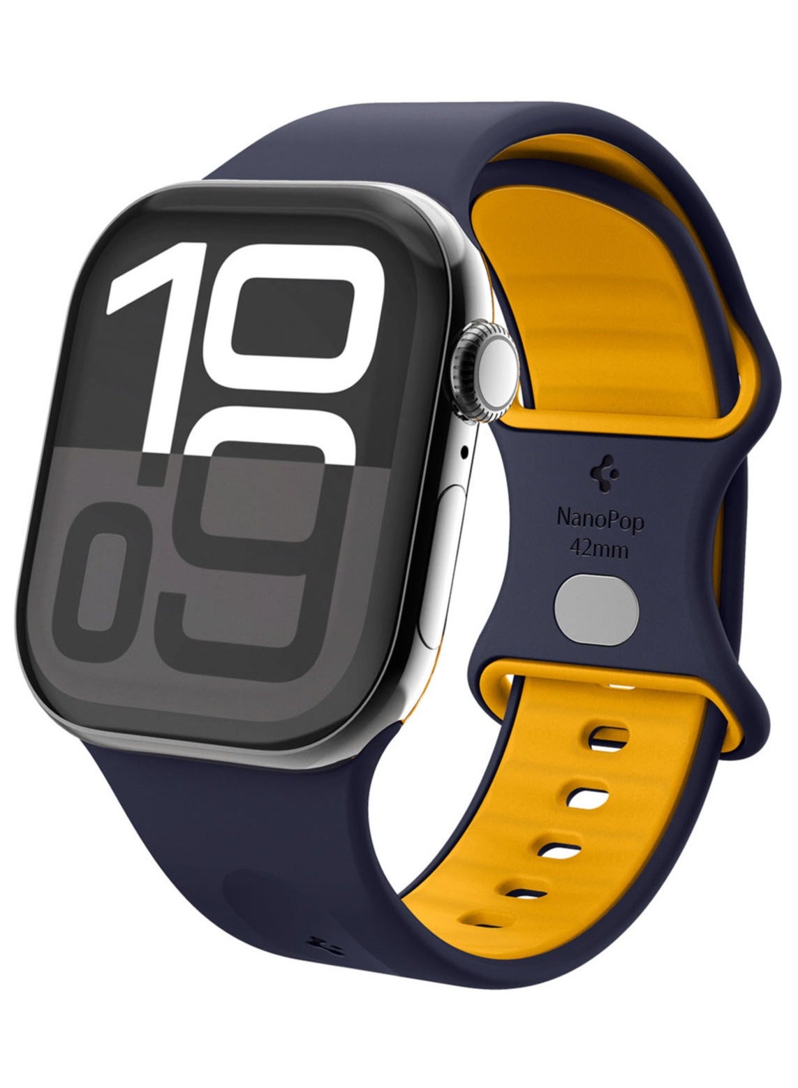 Compare Nano Pop Apple Watch Band for Apple Watch Series 10 42mm, Series 987 41mm, SE2SE654 40mm, 321 38mm Adjustable Loop Strap  Blueberry Navy at KSA Price