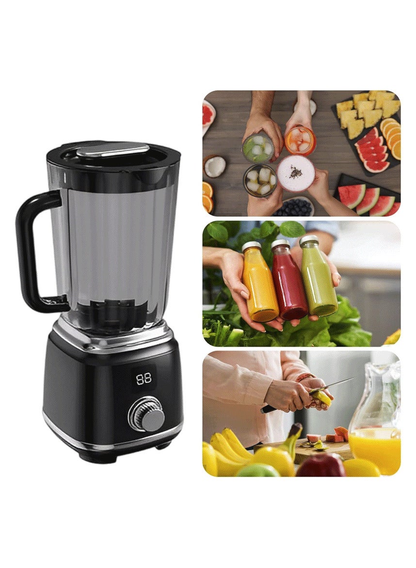 Compare Rechargeable Citrus Juicer With LED Display 600ML Portable Electric Juicer, Knob Control USB Juicer Blender 50W Dual Speed Fast & Slow, 3000mAh Battery Fruit & Vegetable Juicer Machine for Orange Lemon Kitchen Home Appliance Black at KSA Price