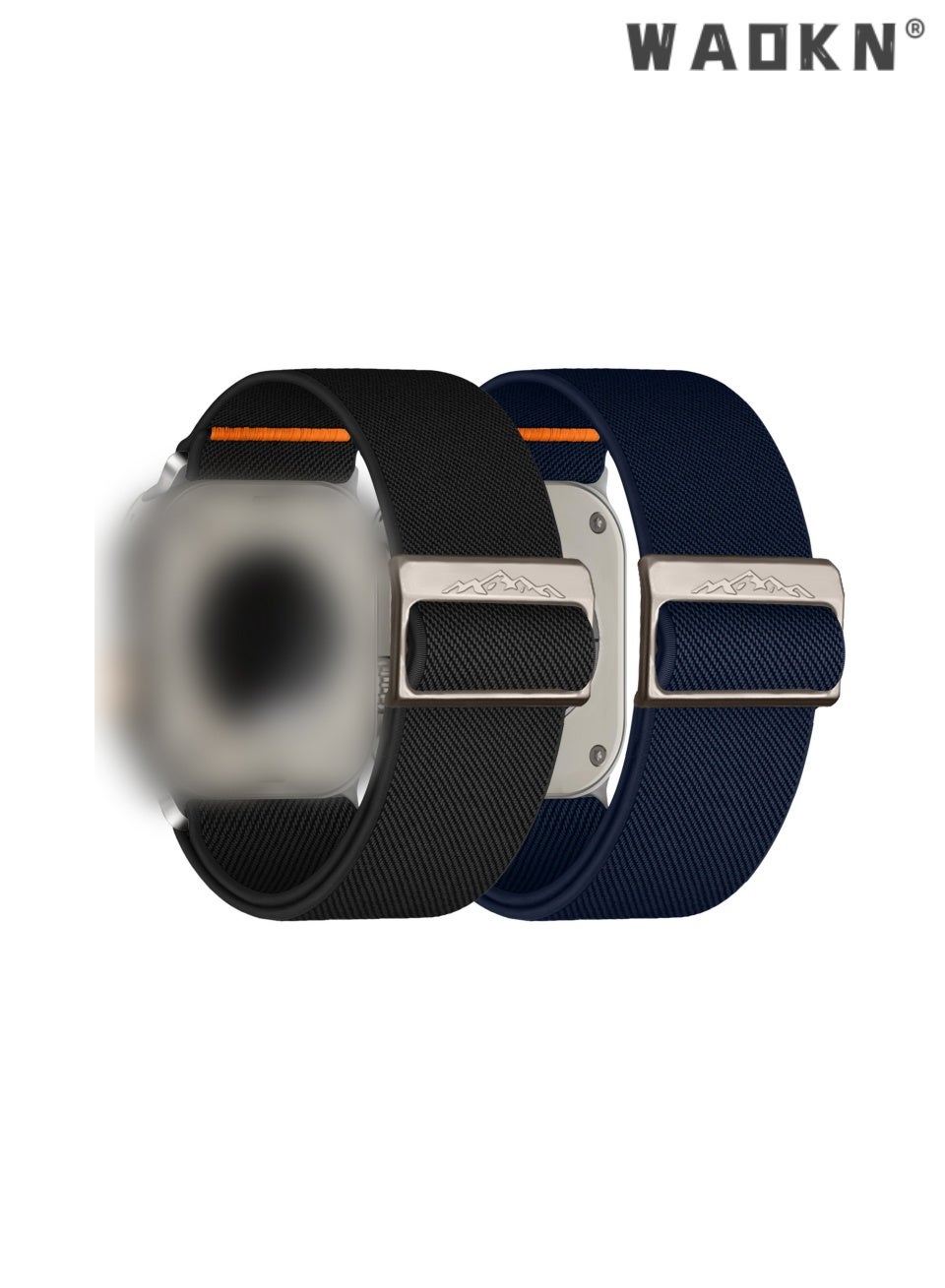Compare 2Pack Black & Blue Apple Watch Band 384041mm – Premium Modern Sporty Design, Ultimate Breathability, SweatTearWear Resistant, Adjustable Fit & Easy Care at KSA Price