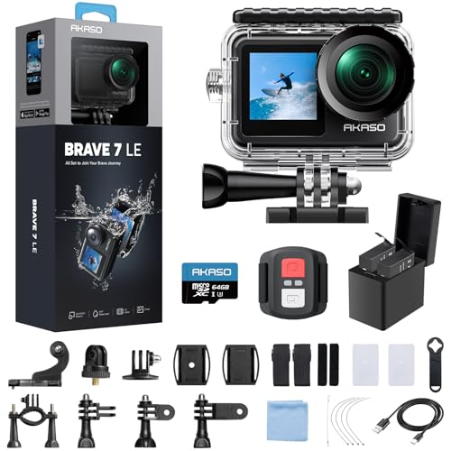 AKASO Brave 7 LE 4K30fps Action Camera with…