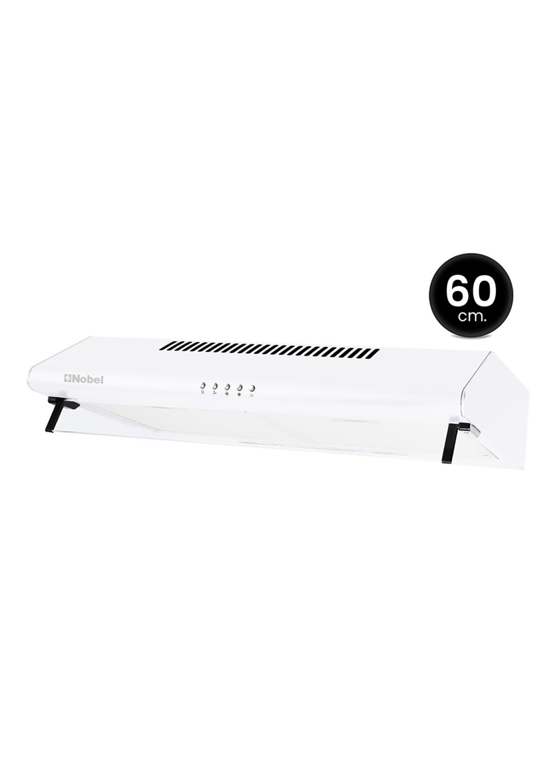 Compare 60 cm Builtin Hood, Slim Design with White Painting, Push Button, 3 Speeds, 3Layer Aluminum Filter with Metal Handle, 2x40W Normal Lamp Bulb, Powerful 65W Motor, 220m3h, Efficient Kitchen Ventilation Solution NCH60W White at KSA Price