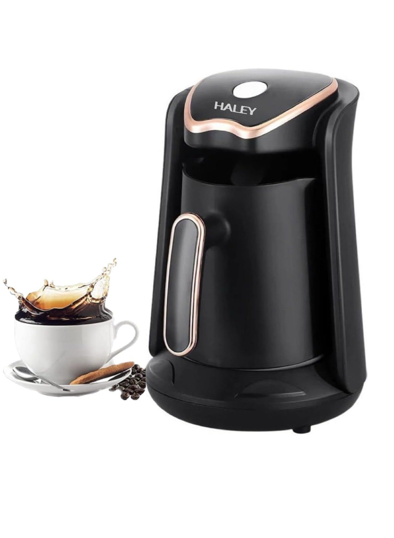 Compare HALEY Electric Turkish Coffee Maker – Plate Lock & Overheat Protection, 2Year Warranty, Compact Design at KSA Price
