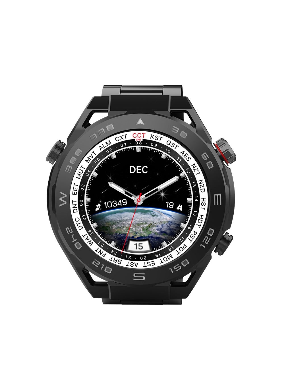 Compare SW05 Elegance Smart Watch with Water Resistant, AMOLED Display, Motion Record, and Sleep, Heart Rate, Pressure, and Oxygen Monitoring  Black at KSA Price