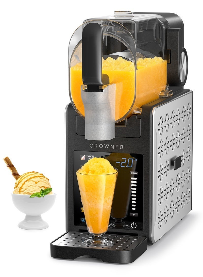 Compare CROWNFUL Slushie Machine, Slushy Maker for Home, 3L Large Capacity IceFree Frozen Drink Maker, with Touch Screen, 6 Presets for Soft Ice Cream, Frappe, Milkshake & Frozen Juice, Easy Clean at KSA Price