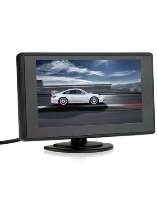 Compare BW 4.3 Inch TFT LCD Screen Adjustable Car Monitor for Vehicle Backup Cameras Security CCTV Camera And Car DVR at KSA Price