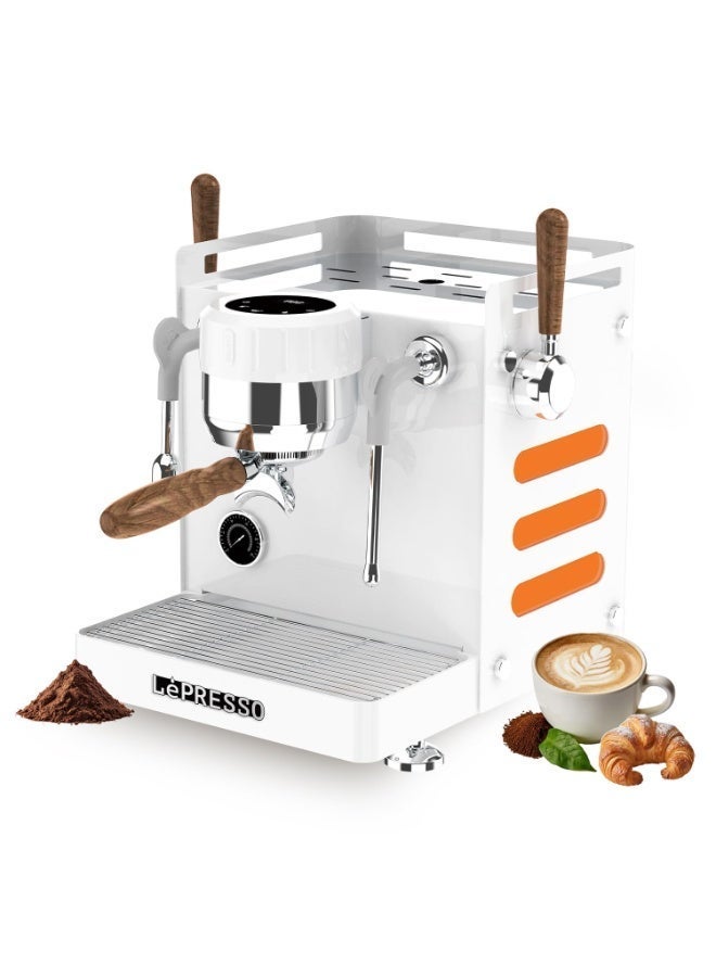 Compare Bellissimo Commercial Coffee Machine with Dual Italian Pump, Triple Boiler with Hot Water & Steam Wand Cappuccino Maker, 15Bar Espresso Machine with High Pressure Extraction Coffee Maker, Touch Control Panel Espresso Machine for HomeOffice at KSA Price