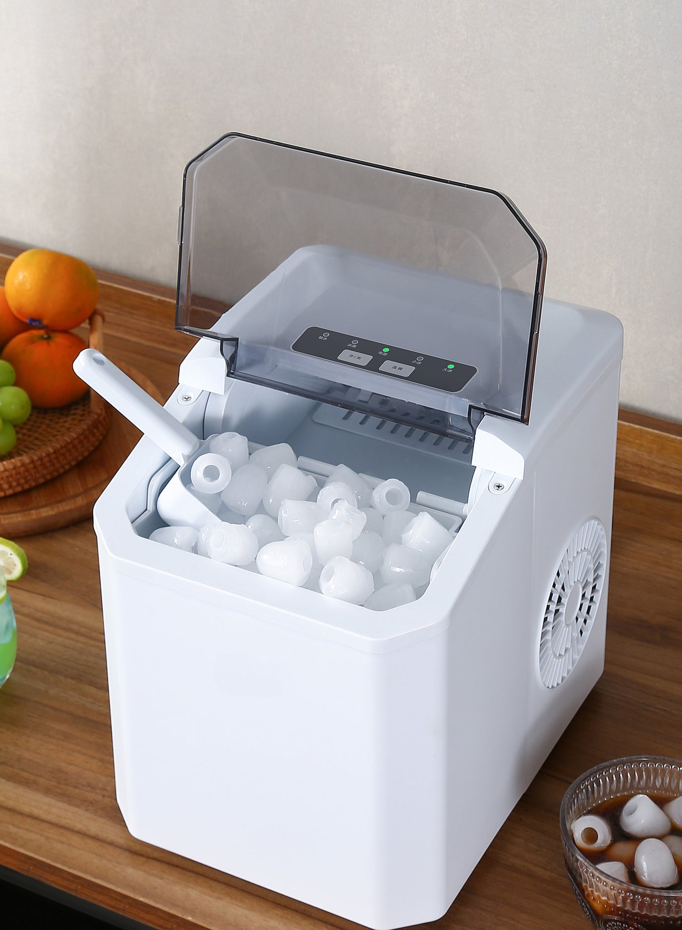 Bullet Ice Cube Maker 12kg/24 Hrs Ice Making…