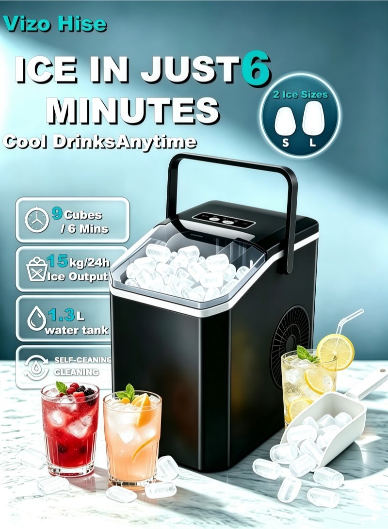 Countertop Ice Maker, Portable Ice Making Machine…