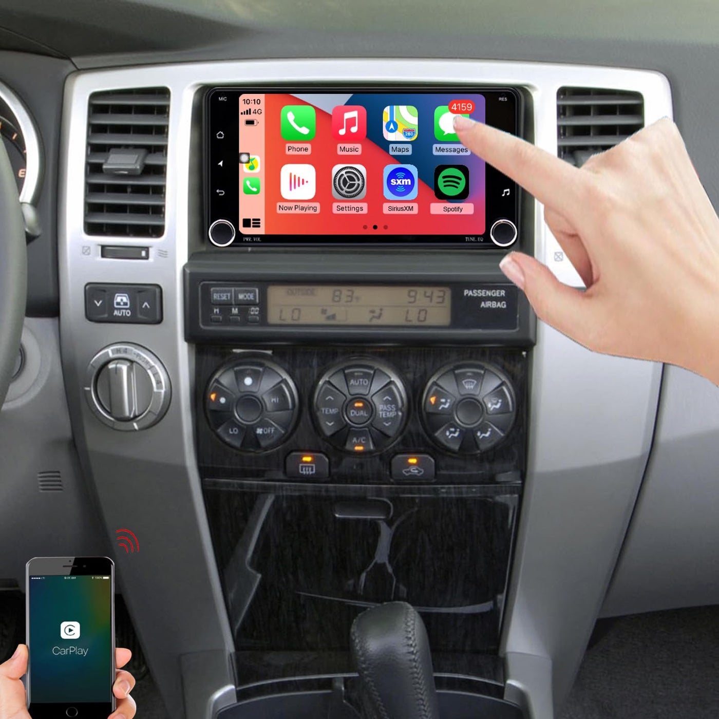 Compare for Toyota 4Runner Radio Upgrade 20032009 Tundra 20032006 Sequoia 20032007 Stereo ReplacementTouch ScreenCarplay Android Auto ReadyFree Back Camera at KSA Price