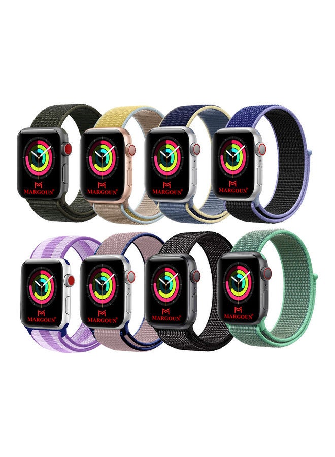 8-Piece Sport Nylon Loop Replacement Band for Apple…