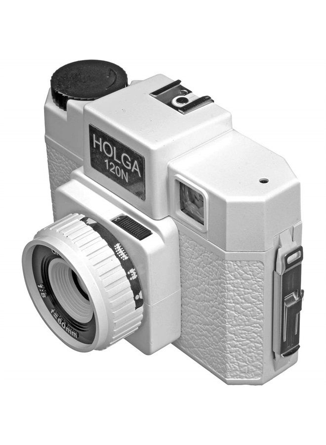 Compare Holga 173120 Holgawood 120N Medium Format Camera Casablanco Bundle with Black & White Negative Film 120 Roll Film at KSA Price